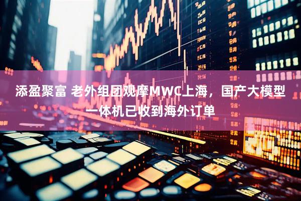添盈聚富 老外组团观摩MWC上海，国产大模型一体机已收到海外订单